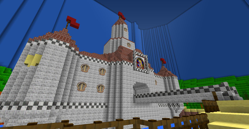 Illustration for article titled Crean en Minecraft una genial réplica de Super Mario 64